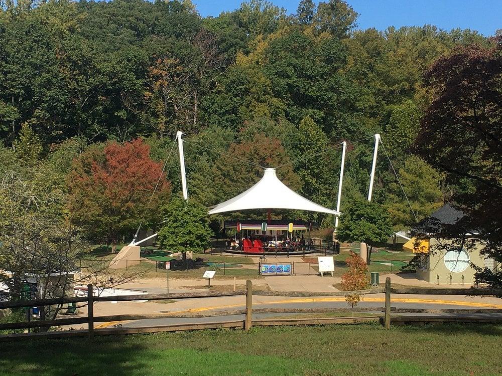 The seasonal carousel at Lake Accotink Park in Springfield