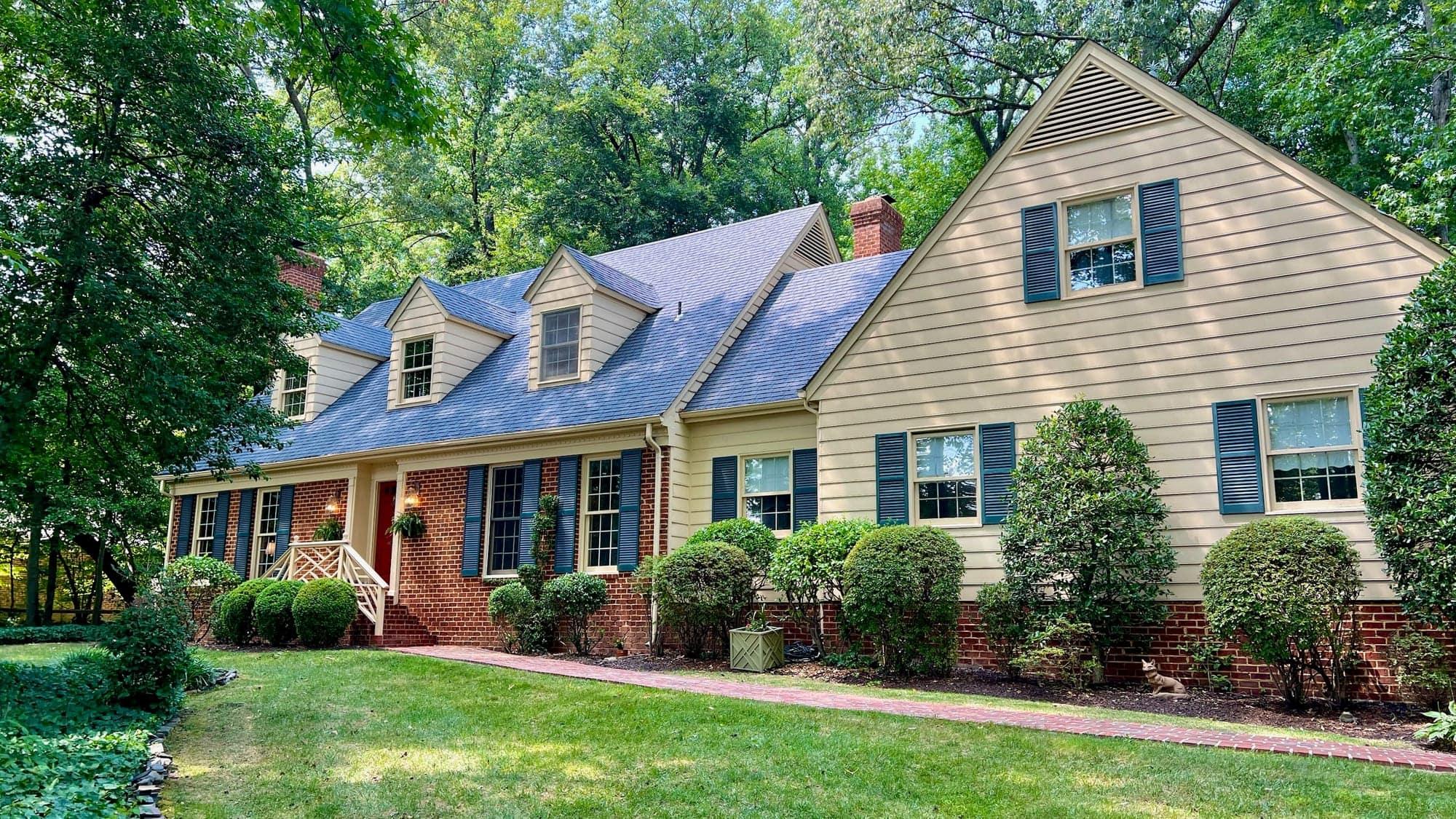 A well-maintained Northern Virginia home nestled among mature trees